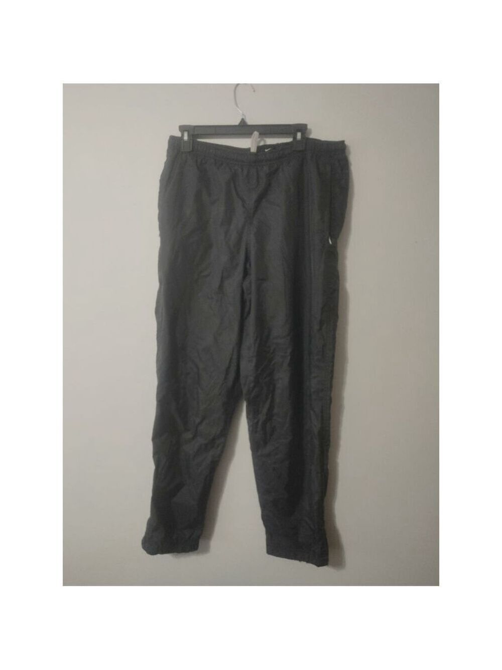 Men's Nike Black Grey Insulated Lined Track Pants Joggers Size M
